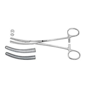 Buie Clamp & Pile Forceps, Curved, 8 1/4" (21.0 Cm)